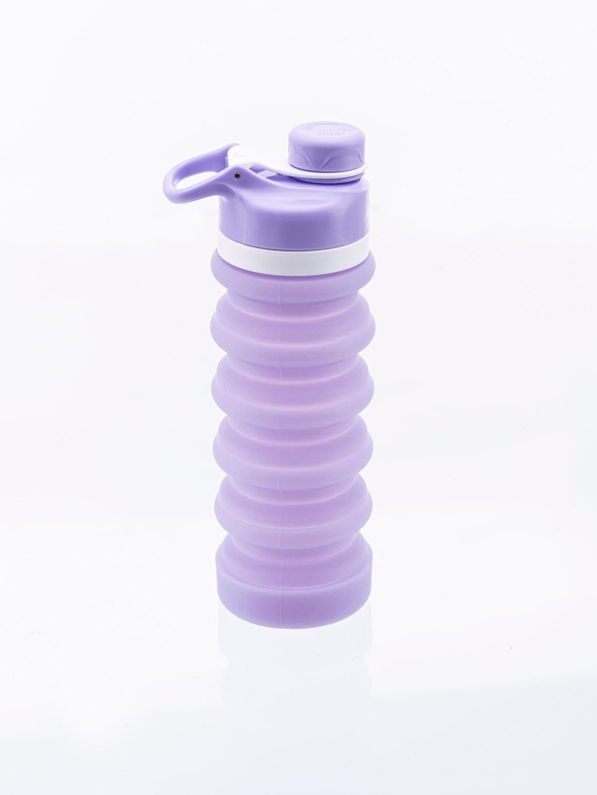 SİLİCOLİFE AKORDİYON KATLANABİLİR SİLİKON SU MATARASI SL-062 LİLA