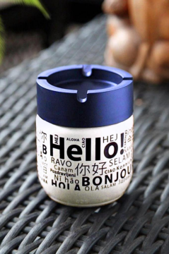 Flosoft Cam Kokusuz Küllük, Kokusuz Dumansız Yuvarlak Küllük Cam