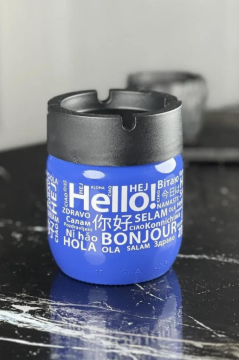 Flosoft Cam Kokusuz Küllük, Kokusuz Dumansız Yuvarlak Küllük Cam