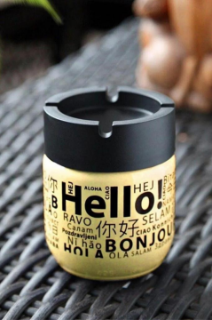 Flosoft Cam Kokusuz Küllük, Kokusuz Dumansız Yuvarlak Küllük Cam