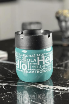 Flosoft Cam Kokusuz Küllük, Kokusuz Dumansız Yuvarlak Küllük Cam