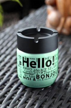 Flosoft Cam Kokusuz Küllük, Kokusuz Dumansız Yuvarlak Küllük Cam