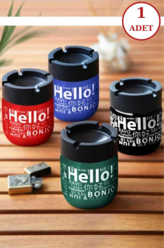 Flosoft Cam Kokusuz Küllük, Kokusuz Dumansız Yuvarlak Küllük Cam