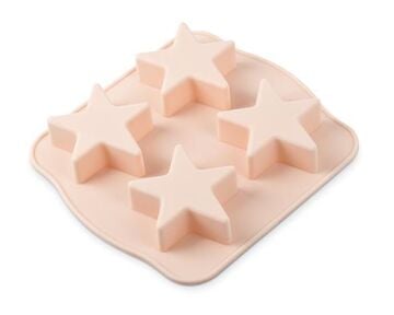 SİLİCOLİFE 4'LÜ YILDIZ KEK KALIBI SOFT PEMBE