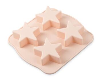 SİLİCOLİFE 4'LÜ YILDIZ KEK KALIBI SOFT PEMBE