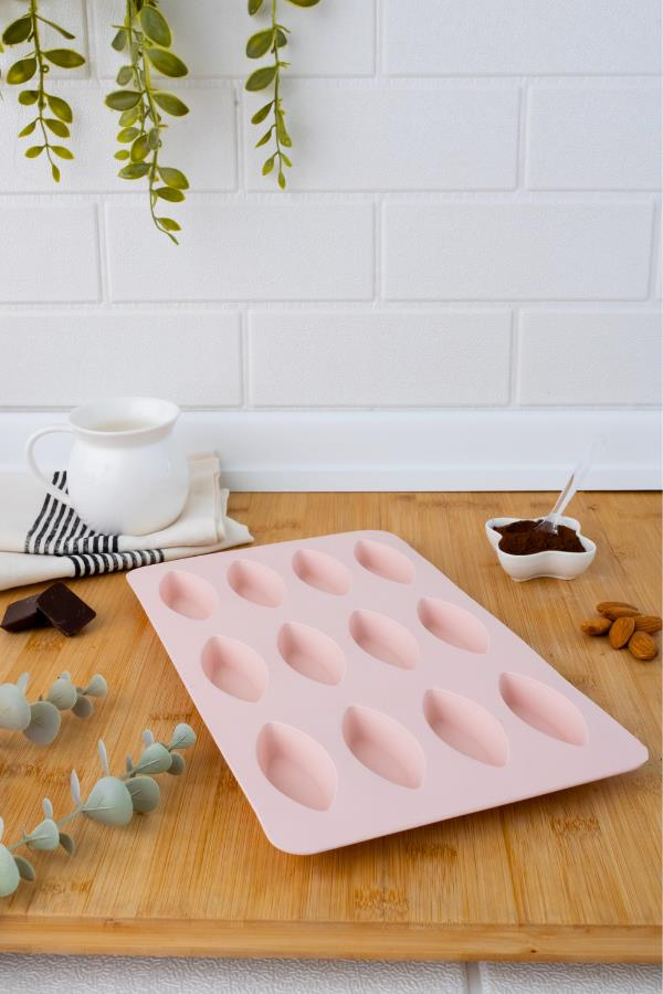 SİLİCOLİFE MİNİ MEKİK KEK KALIBI SOFT PEMBE