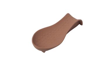 SİLİCOLİFE KALP DESEN KEPÇE ALTLIĞI KAHVERENGİ