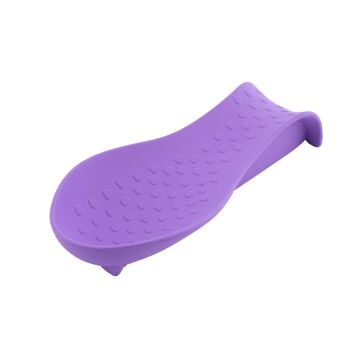 SİLİCOLİFE KALP DESEN KEPÇE ALTLIĞI LİLA