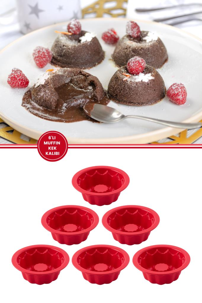 SİLİCOLİFE FAVORİ KEK KALIBI Kırmızı