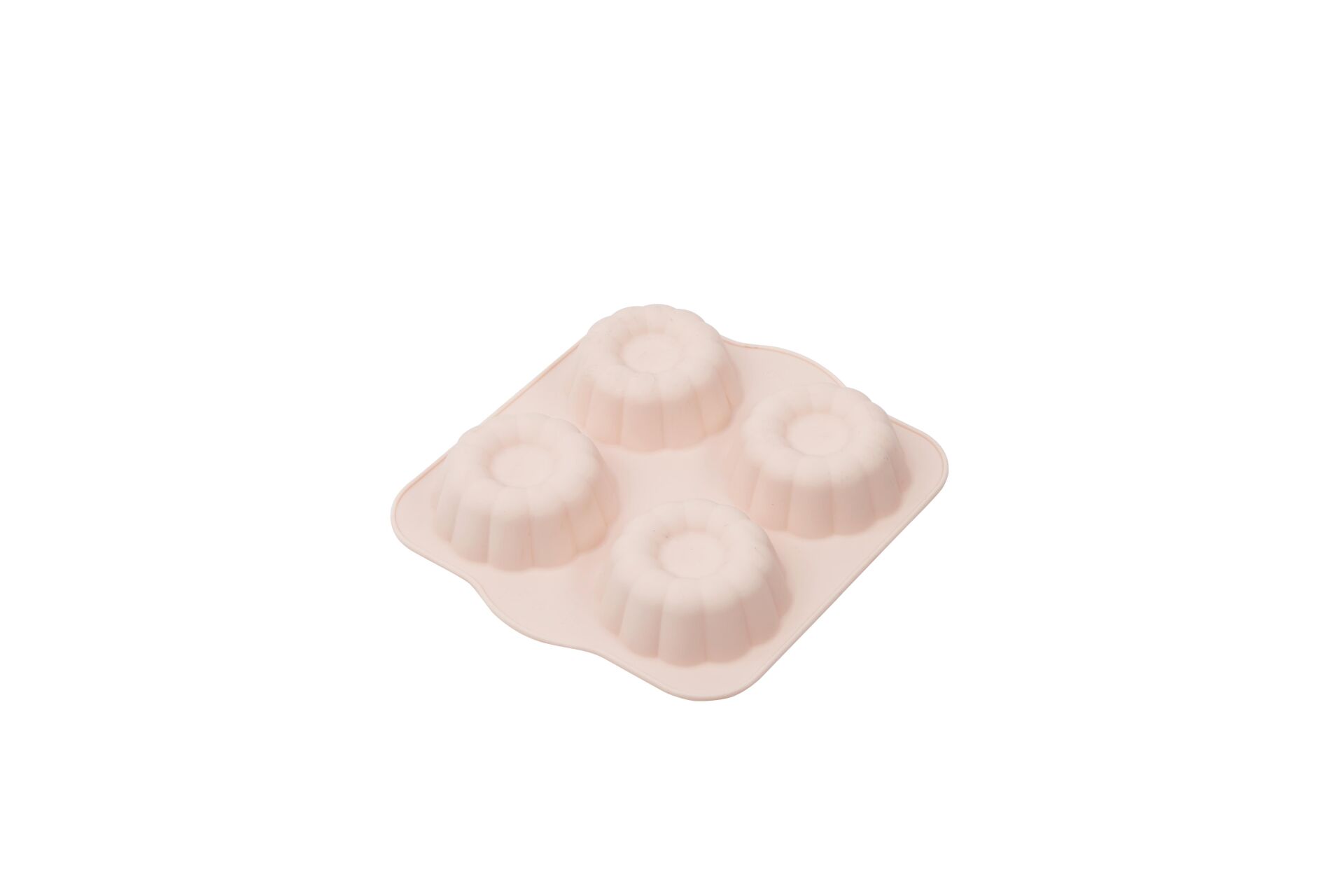 SİLİCOLİFE 4'LÜ YONCA KEK KALIBI SOFT PEMBE