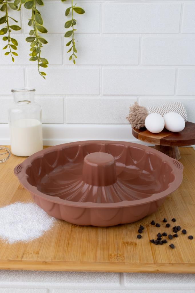 SİLİCOLİFE BÜYÜK KLASİK KEK KALIBI KAHVERENGİ