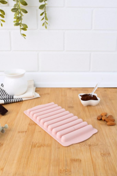 SİLİCOLİFE ÇUBUK ÇİKOLATA VE BUZ KALIBI SOFT PEMBE