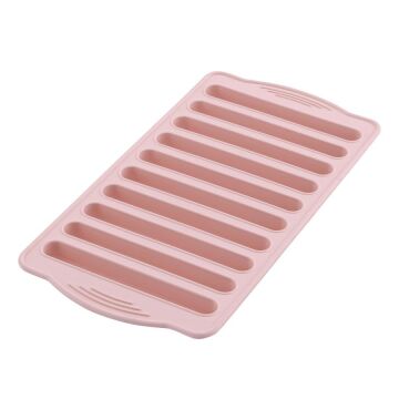 SİLİCOLİFE ÇUBUK ÇİKOLATA VE BUZ KALIBI SOFT PEMBE