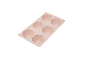 SİLİCOLİFE 6'LI YONCA KEK VE SUFLE KALIBI SOFT PEMBE