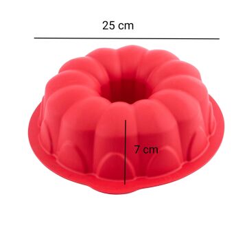 SİLİCOLİFE KÜÇÜK KLASİK KEK KALIBI Kırmızı