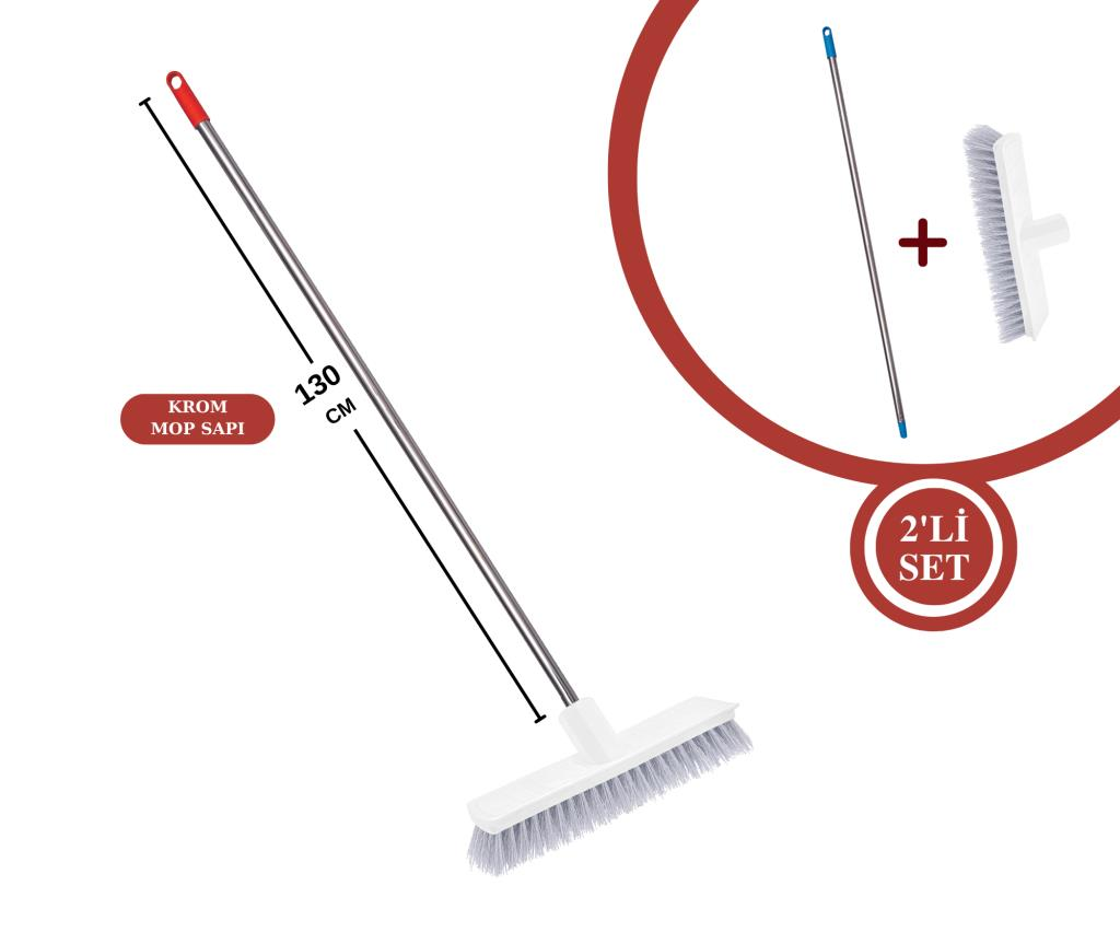 FLORA FT508 KROM MOP APARATI VE F162 SERT YIR FIRÇASI