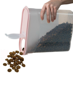 Kedi Köpek Mama Saklama Kabı, Evcil Hayvan Kuru Mama Erzak Kutusu Şeffaf 4000ml