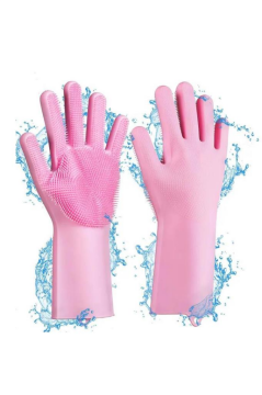 SİLİCOLİFE SİHİRLİ ÇOK FONKSİYONLU BULAŞIK ELDİVENİ SL-060 SOFT PEMBE