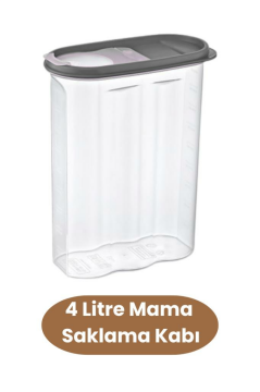 Evcil Hayvan Kedi Köpek Mama Erzak Saklama Kabı ve Mama Su Kabı 2’li Set