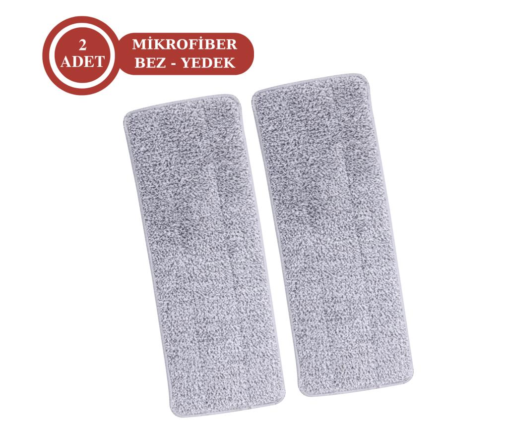 FLORA 2 ADET TRİO TABLET MİKROFİBER YEDEK MOP PASPAS BEZ F405 - 2'Lİ