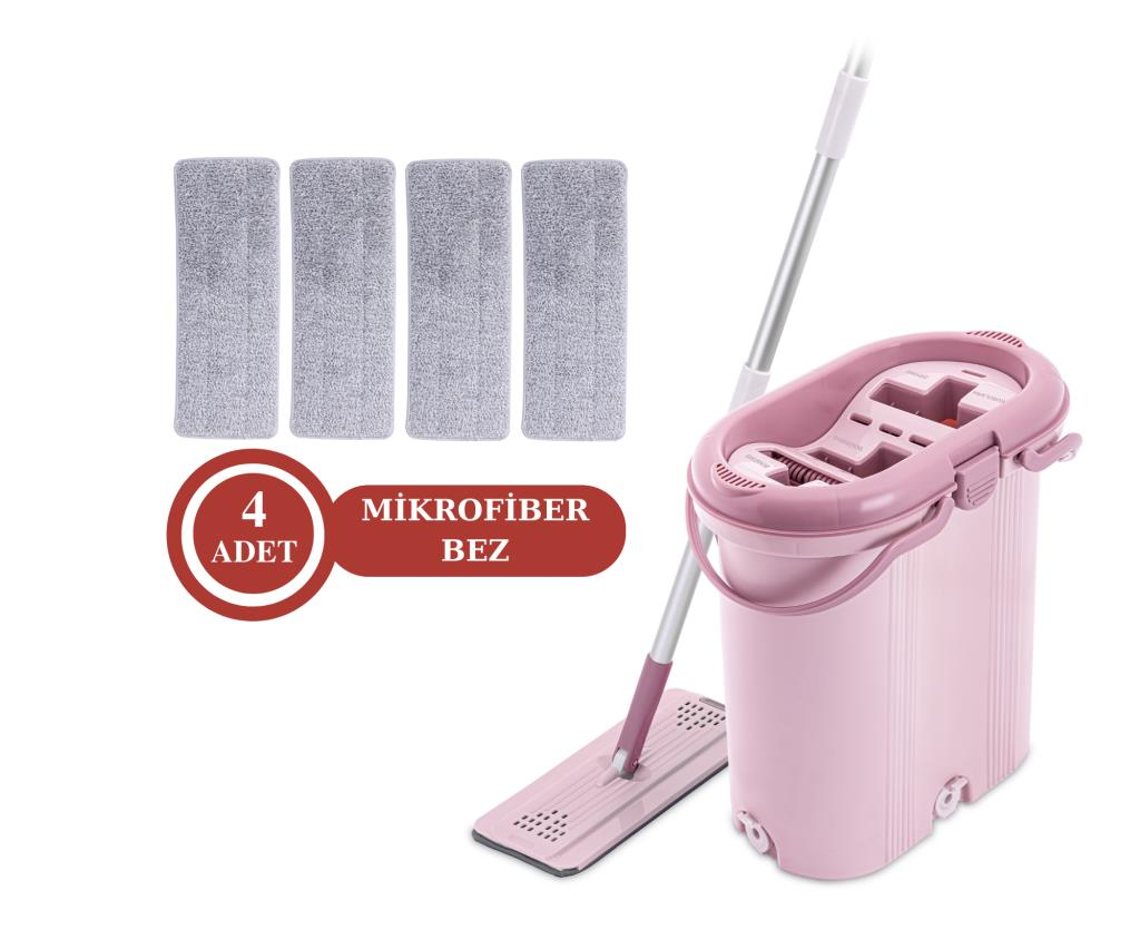 FLORA 3 BÖLMELİ TRİO TABLET MOP SETİ VE 4 ADET MİKROFİBER BEZ F405