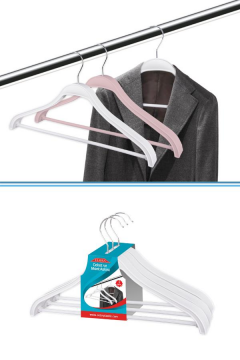 Takım Elbise, Ceket, Mont Askısı Barlı Döner Başlıklı 3'lü Set Beyaz