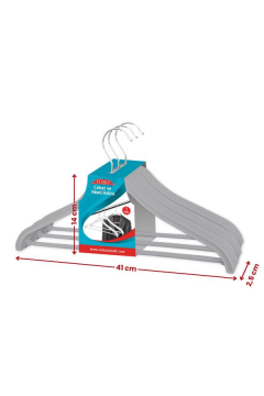 Takım Elbise, Ceket, Mont Askısı Barlı Döner Başlıklı 3'lü Set Gri