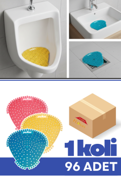 Flosoft F269U PisMiss Üçgen Koku Giderici, Pisuvar Lavabo Banyo Gider Süzgeci Kir Leke Tutmaz 30 Gün Etkili 1 Koli=96 Adet