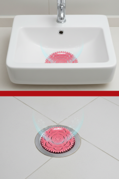 Flosoft F269Y PisMiss Yuvarlak Koku Giderici, Pisuvar Lavabo Banyo Gider Süzgeci Kir Leke Tutmaz 30 Gün Etkili 1 Koli=96 Adet