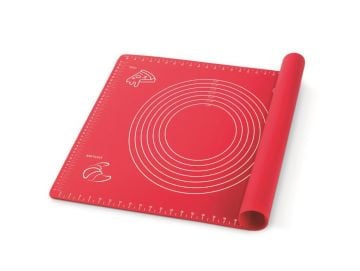 Silicolife Ölçülü Silikon Hamur Açma Matı 40x50cm, Silikon Spatula, Silikon Fırça