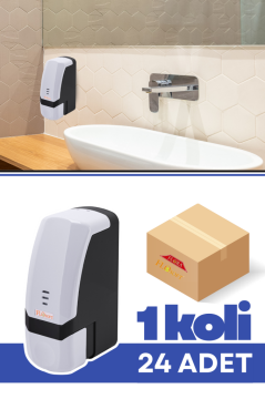 Flosoft F091 Köpük Sabunluk 700 ml 24 Adet, Duvara Monte Ekonomik Köpük Verici Dispenser 1 Koli=24 Adet
