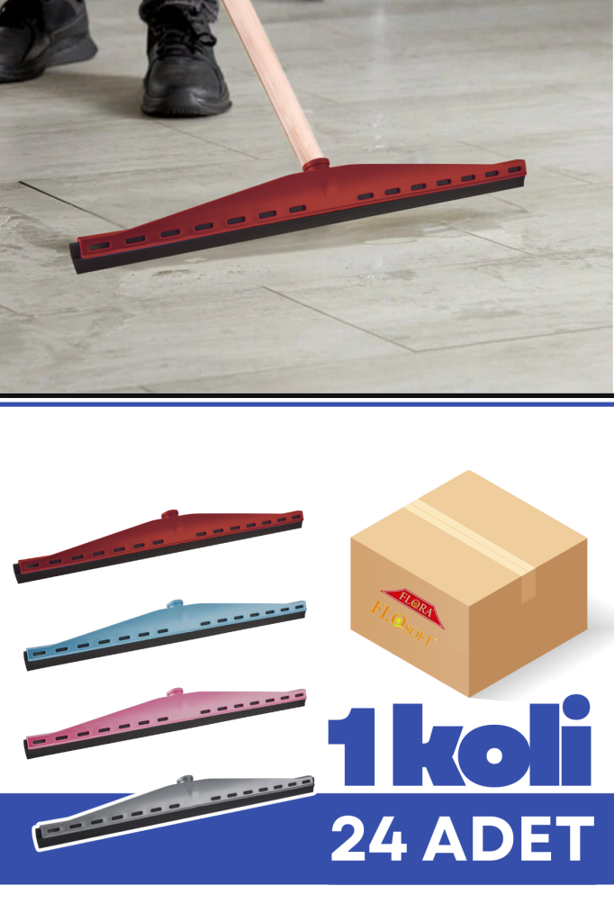 Flora F155 Kibar Yersil 55 cm 24 Adet, Geniş Yüzey Su Çekeceği Yer Silme Aparatı Çekçek 1 Koli=24 Adet