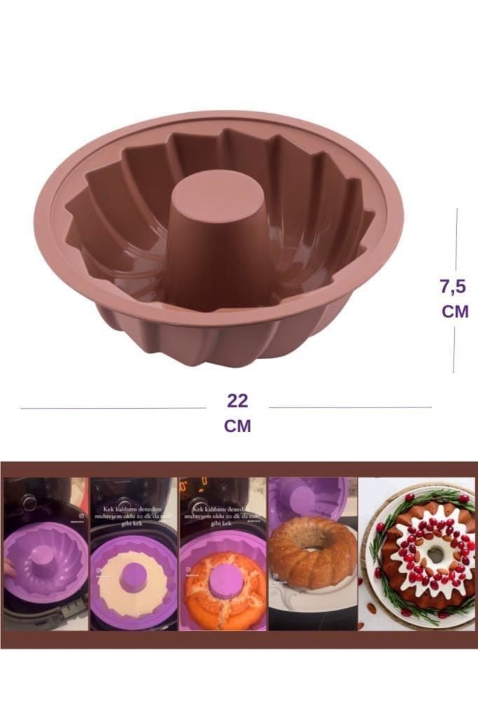 Onikiden Airfryer Yanmaz Kek Kalıbı 22 Cm, Hava Fritözleriyle Uyumlu - Sl14