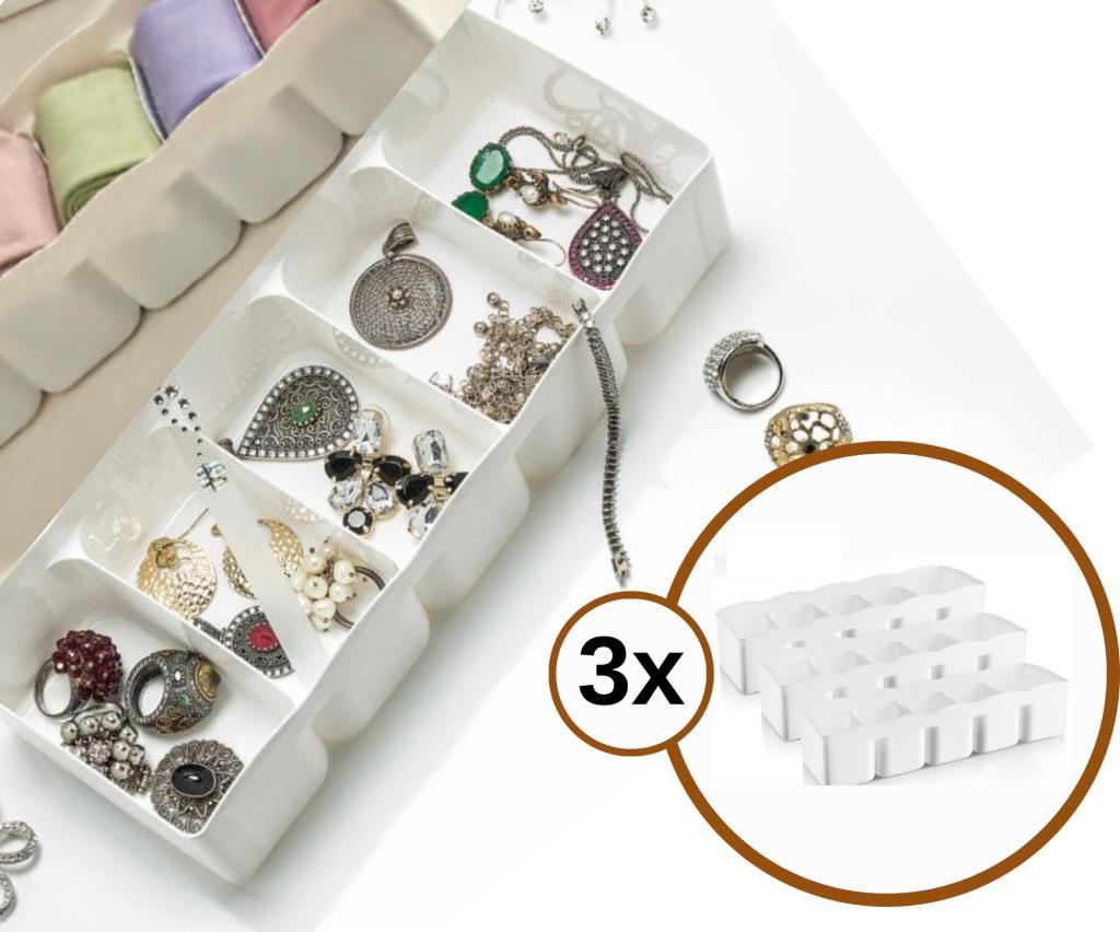 Flosoft 3’lü 5 Bölmeli Organizer Geniş Set