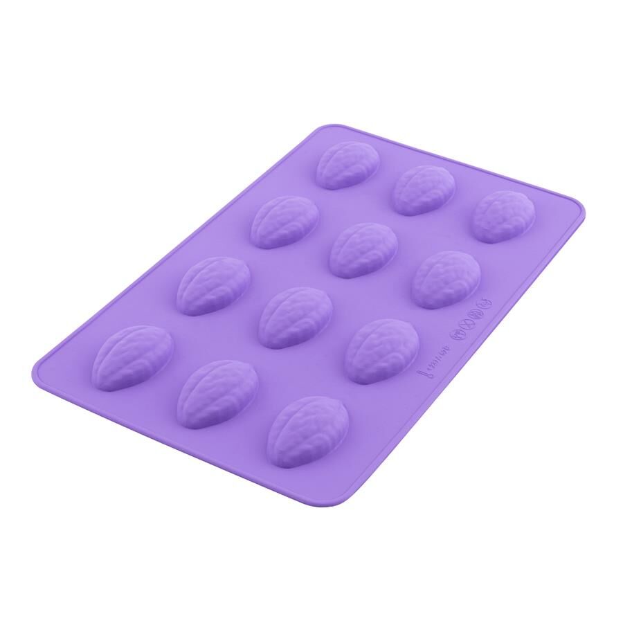 SİLİCOLİFE MİNİ CEVİZ KURABİYE KALIBI LİLA