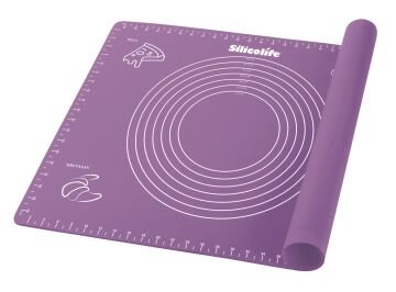 SİLİCOLİFE ÖLÇÜLÜ SİLİKON HAMUR AÇMA MATI 40CMx50CM SL-044 LİLA