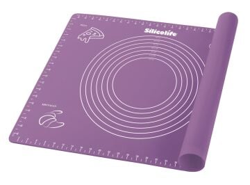 SİLİCOLİFE ÖLÇÜLÜ SİLİKON HAMUR AÇMA MATI 40CMx50CM SL-044 LİLA