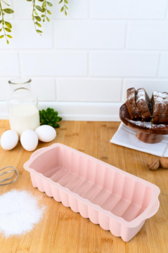 SİLİCOLİFE BATON KEK KALIBI SOFT PEMBE