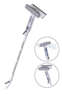 Spreyli Cam Yer Temizleme Mop Seti, Su Hazneli Kovasız Etkili Spreyli Mikrofiber Temizlik Seti