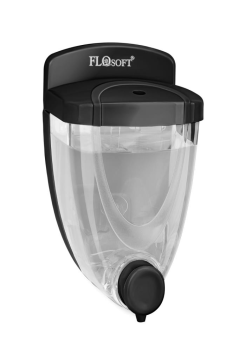 Flosoft Duvara Monte Siyah Sıvı Sabunluk, Mutfak Banyo Şampuan Duş Dezenfektan Sabun Dispanseri F011 Siyah