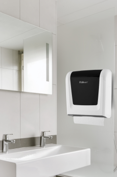 Flosoft F114 300’lü Z Katlamalı Kağıt Havlu Dispenseri 12 Adet, 300'lü Kapasite Duvara Monte Hijyenik Havluluk 1 Koli=12 Adet