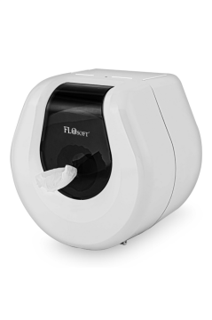 Flosoft F069 Cimri WC Kağıt Dispenseri 12 Adet, Hijyenik ve Ekonomik Duvara Monte Tuvalet Kağıdı Verici 1 Koli=12 Adet