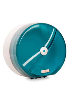 Flosoft F096M Mini Cimri WC Kağıt Dispenseri Mavi 12 Adet, Hijyenik ve Tasarruflu Duvara Monte Tuvalet Kağıdı Verici