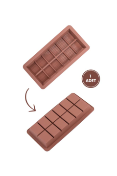 Dubai Çikolatası Kalıbı Silikon Çikolata Kalıbı 1 Adet 18x8x2 cm