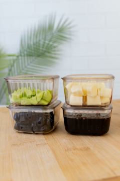 6 Bölmeli Tepsili Ve Kapaklı 13 Parça Kahvaltılık Seti, Saklama Kabı