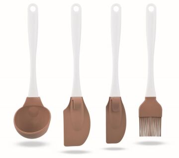 SİLİCOLİFE SERVİS SETİ KAHVERENGİ