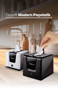 Flora Modern Peçetelik, Dekoratif Peçete Dispenseri ve Düzenleyicisi F290