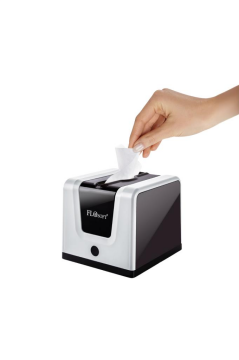 Flora Modern Peçetelik, Dekoratif Peçete Dispenseri ve Düzenleyicisi F290 Beyaz