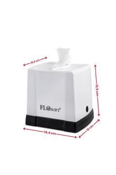 Flora Cömert Peçetelik, Dekoratif Peçete Dispenseri ve Düzenleyicisi F291 Beyaz