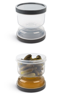 Flosoft Kum Saati Zeytin Turşu Saklama Muhafaza Kabı Çevir-Sakla-Ye 1 ADET